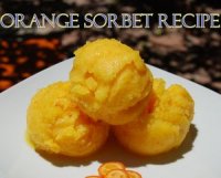 Orange Sorbet Recipe, refreshing and Delicious