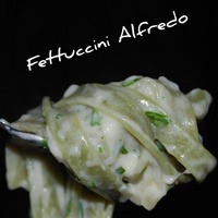 Healthy fettuccini Alfredo