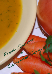Mediterranean Diet Carrot & Coriander Soup Recipe
