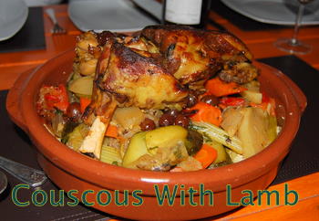 Couscous Recipe - Spicy Moroccan Mediterranean Lamb