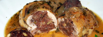 Greek - Mediterranean Stuffed Chicken Leg Recipe