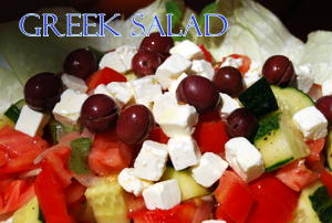 Delicious Greek Salad by the Mediterranean