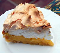 Slice of Lemon Meringue Pie