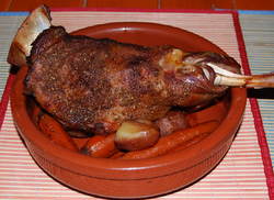 Shoulder of Lamb with Potatoes and Carrots