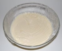 Cling Film Surface of Custard