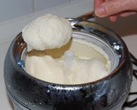 Pour or Spoon Custard into Container