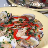 Mediterranean Cod Recipe with Clams