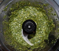 Pesto in the Food Processor