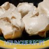 Crunchy squigy Meringues