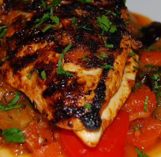 Grilled Chicken and Ratatouille