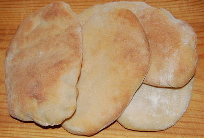 Mediterranean Pitta Bread Fresh from the Oven